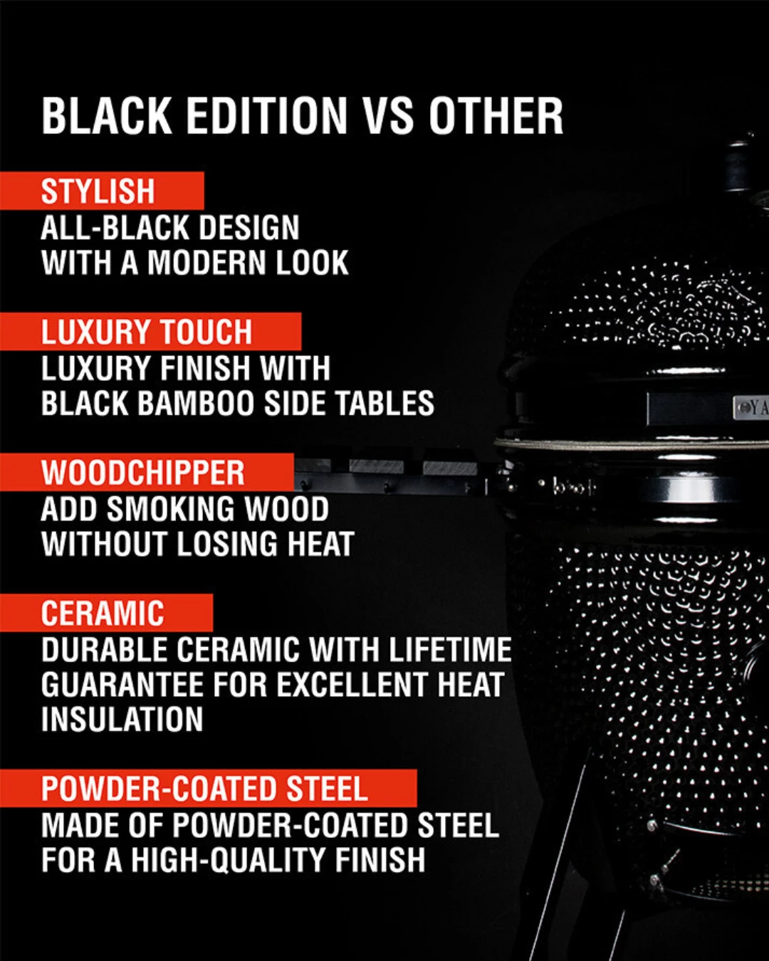 Barbecue Kamado Yakiniku Black Edition