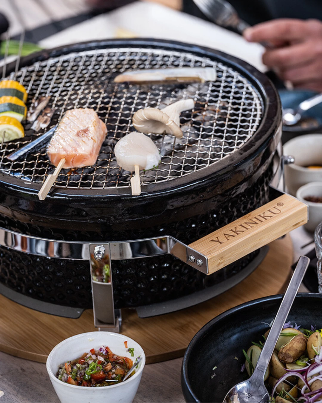 Grill de table rond Shichirin Yakiniku